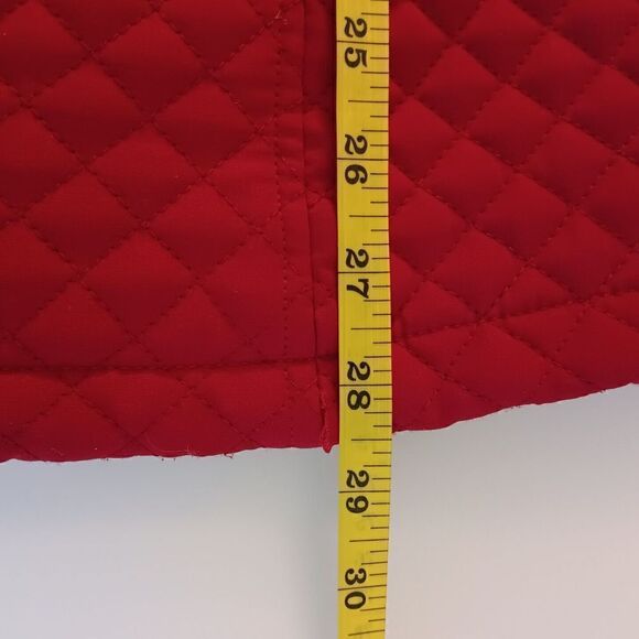 Preston & York Size XL Red Diamond Quilt Removeable Hooded Jacket - Picture 6 of 10